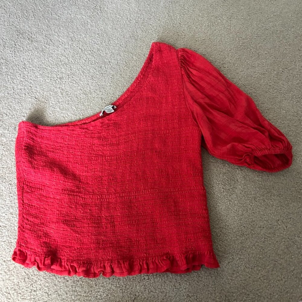 american eagle one shoulder top